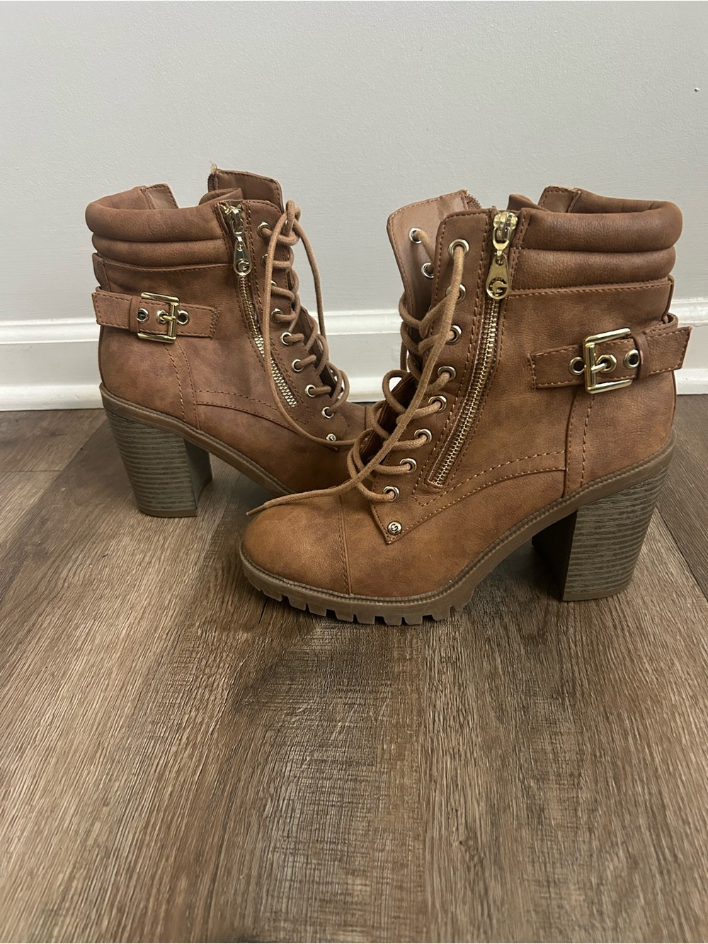 Guess Brown Combat Boots